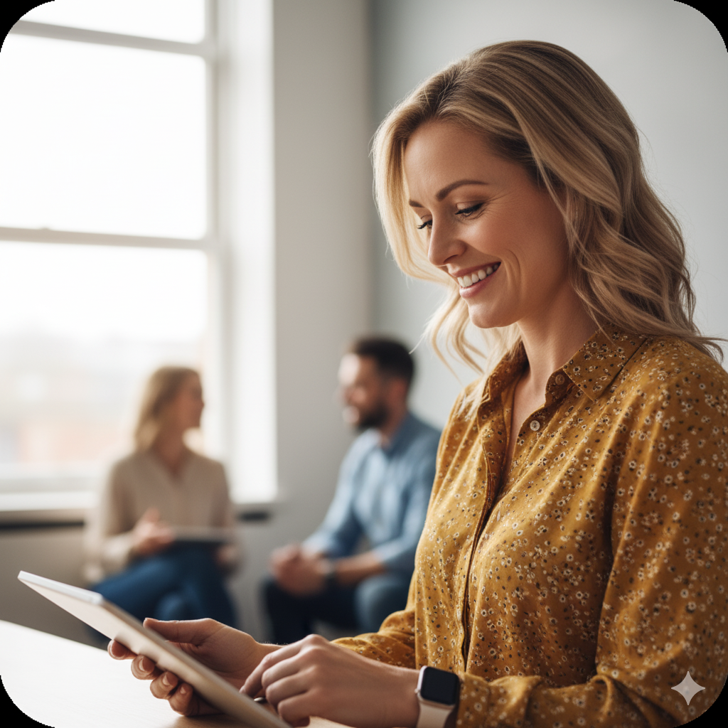 Care team visiting patient at home